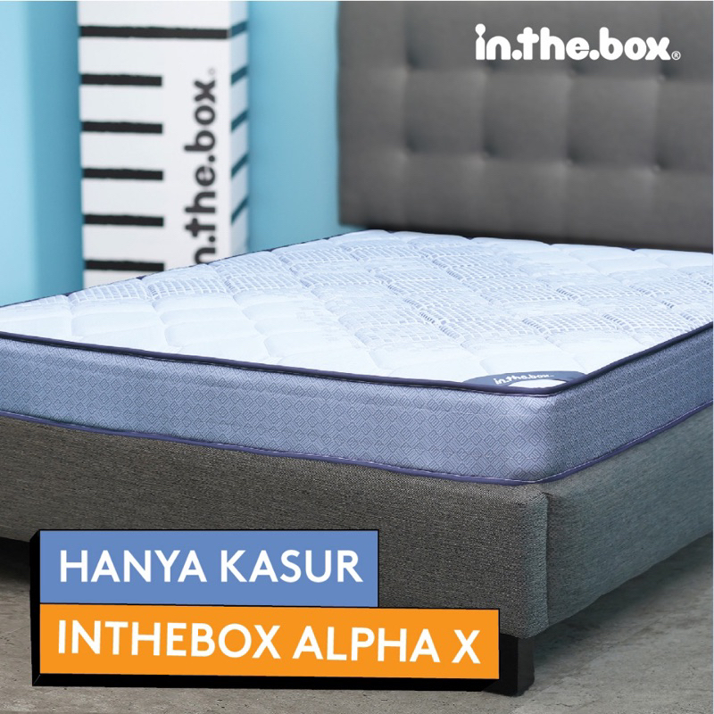 INTHEBOX ALPHA X - Kasur Springbed - FREE Bantal - Ukuran kasur 90x200, 100x200, 120x200, 140x200, 1