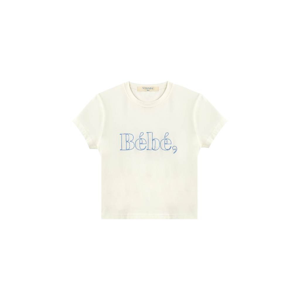 Noirnine Lettering Bebe Crop Tshirts (Pre-Order)