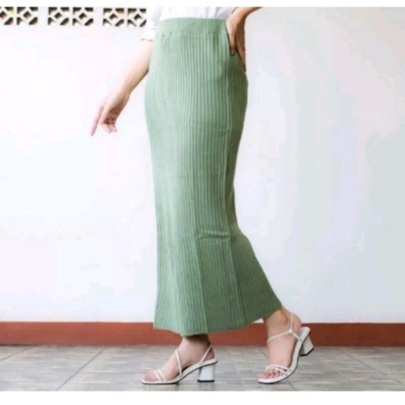 ROK SPAN RAJUT PREMIUM TEBAL/ROK SPAN RAJUT KNIT JUMBO