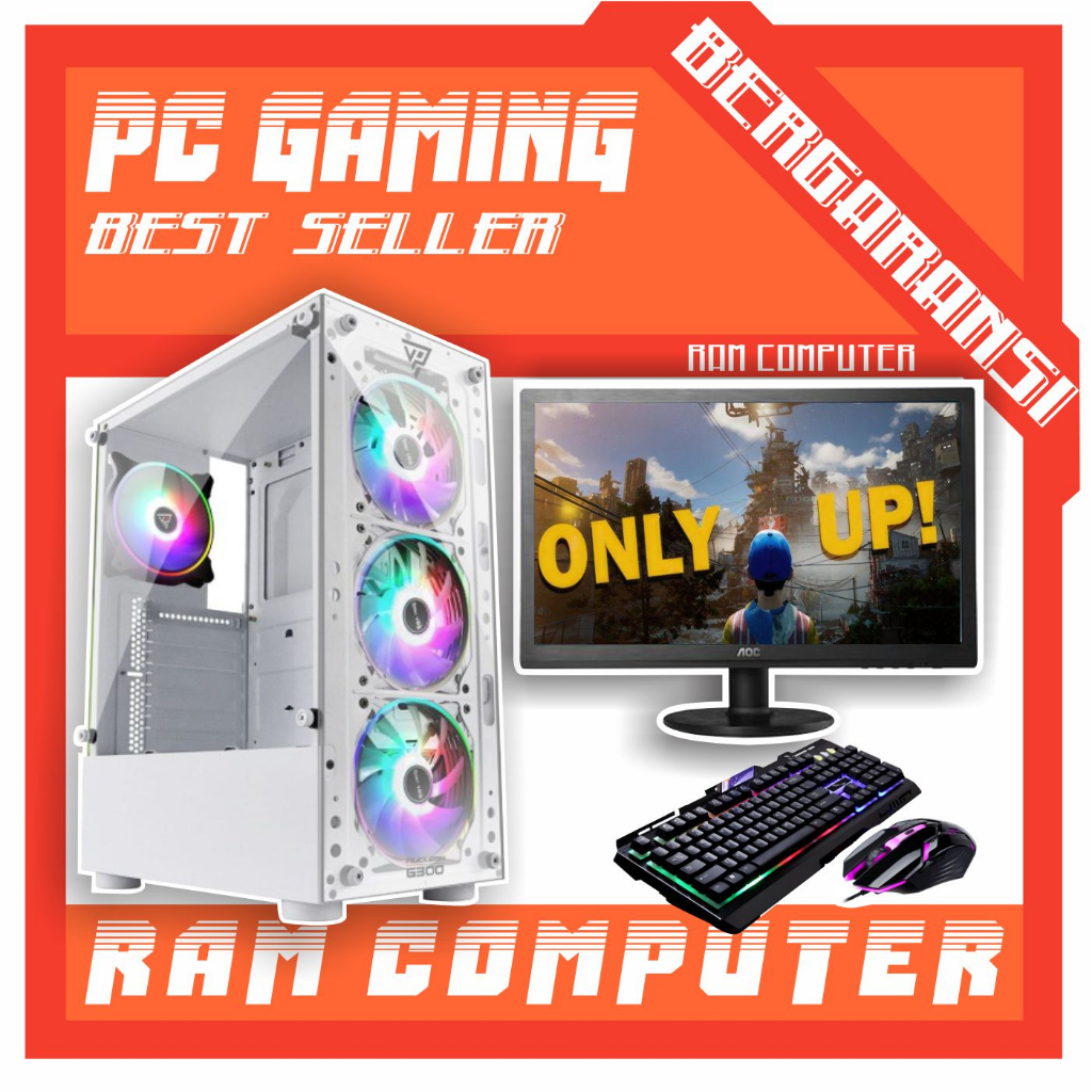 PC Gaming Fullset i7 - SSD 256gb - Ram 16- vga 4gb ddr5 lancar gaming