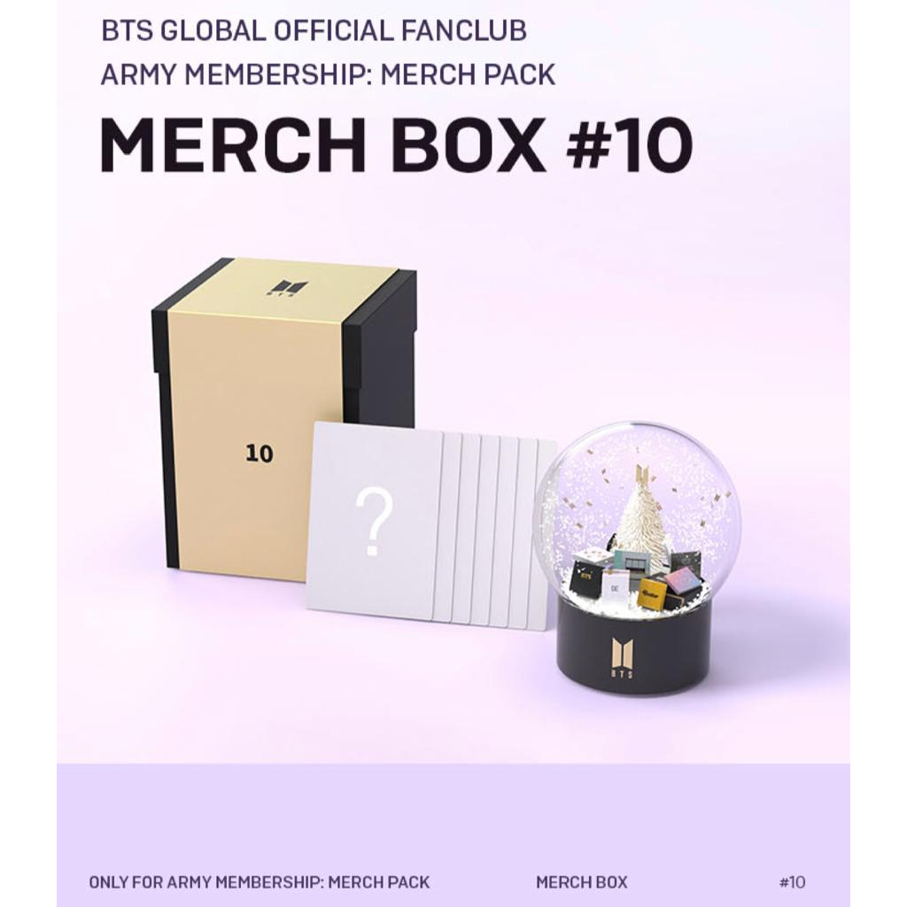 [READY STOCK] SHARING BTS ARMY Membership : Merch Pack Merch Box #10 Merch Box 10 Snow Ball