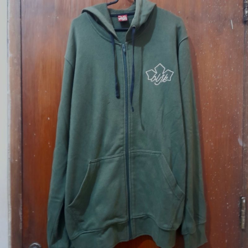 Jacket Blackjack Green Olive Hoodie Zipper Second