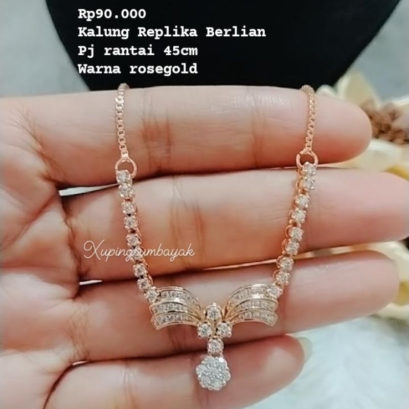 XupingSumbayak. Kalung lapis emas 017 titanium xuping medan sumbayak