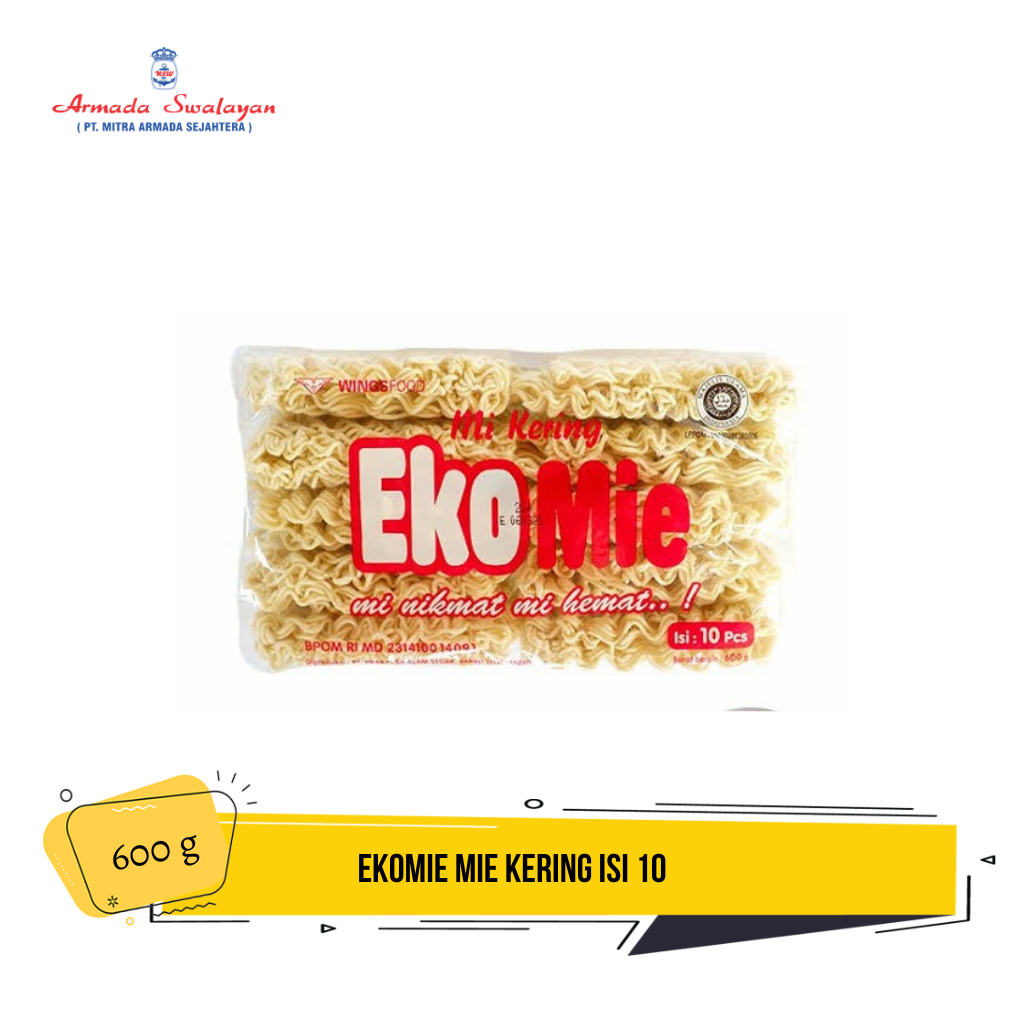 

Ekomie Mie Kering Isi 10 (600g)