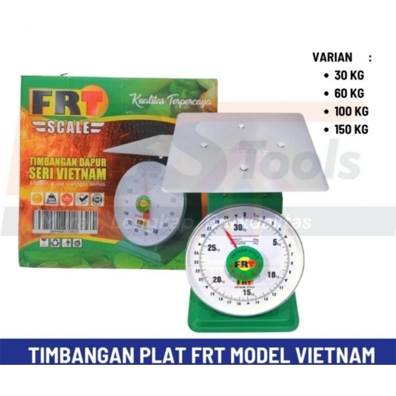 FRT Timbangan plat model vietnam 60kg - Timbangan duduk jarum 60kg FRT