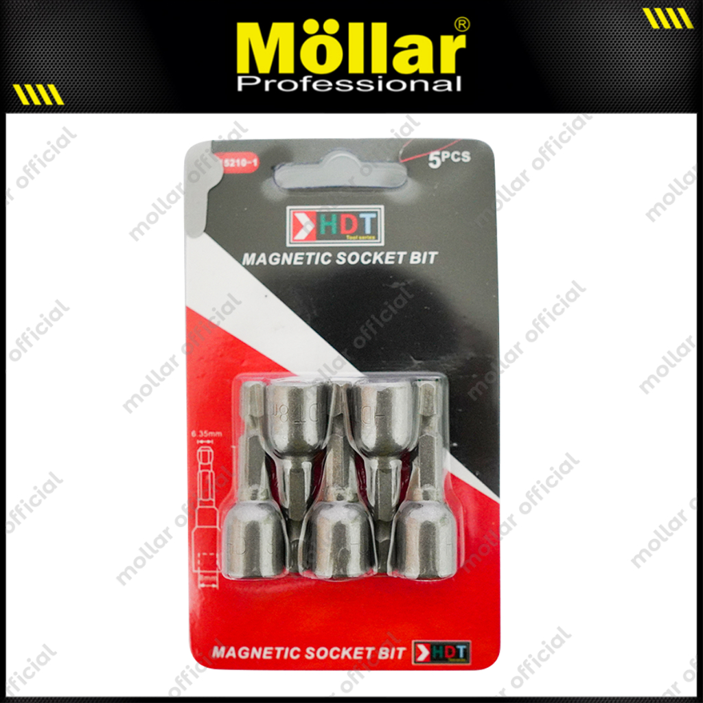 HDT Mata Bor Baut Roofing Baja Ringan H8 x 42 mm Socket Bit - 1 Set