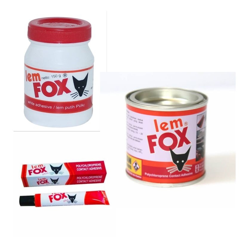 

Lem Fox Kaleng Kecil 70gr/Lem Fox Putih 150gr/Lem Fox Odol 20gr