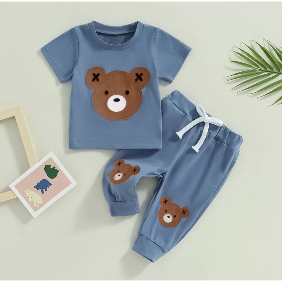 Outbox Fashion Setelan Anak Hila Bear Unisex