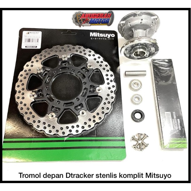 Tromol depan KLX dtraker impor set hole 36 piringan Floating pnp cb gl mp tiger dan shok ninja
