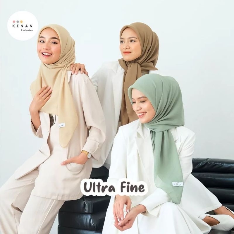 Kenan Hijab ORI - Segi Empat / Hijab Segi Empat Ultrafine BellaSquare Polly Cotton Kenan
