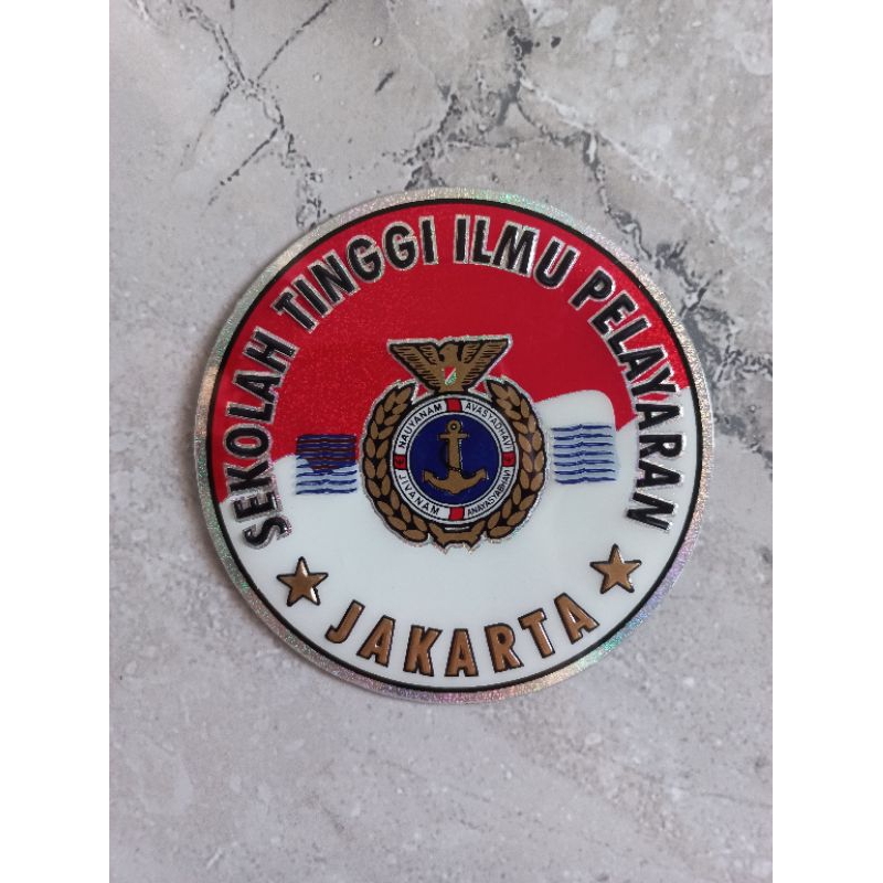 STICKER KILAP SEKOLAH TINGGI ILMU PELAYARAN JAKARTA - STICKER STIP BULAT TIMBUL