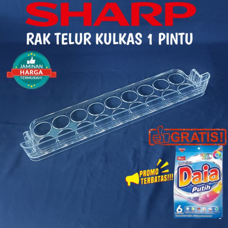 RAK TELUR KULKAS SHARP 1 PINTU ORIGINAL