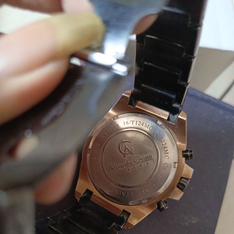 jam tangan original AC alexandre christie Chronograph lkp preloved second bekas