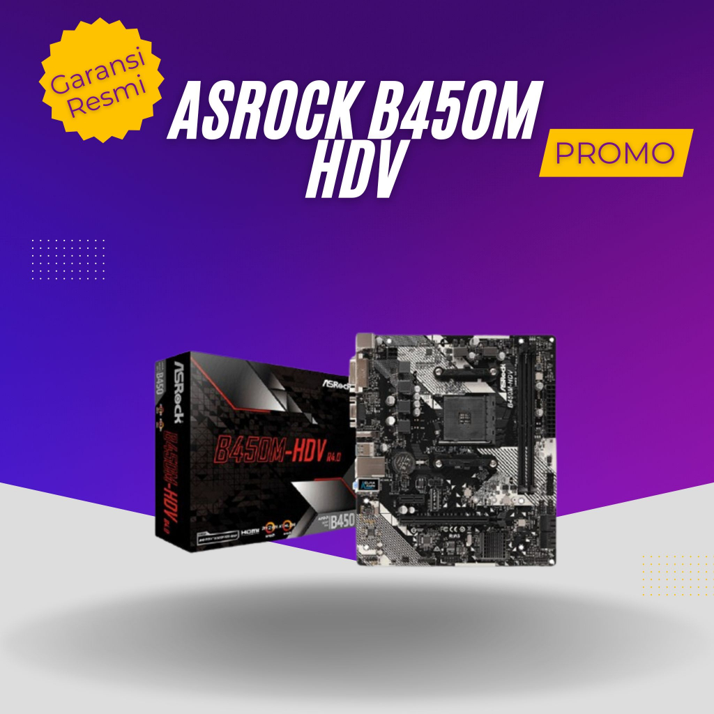 ASROCK B450M HDV