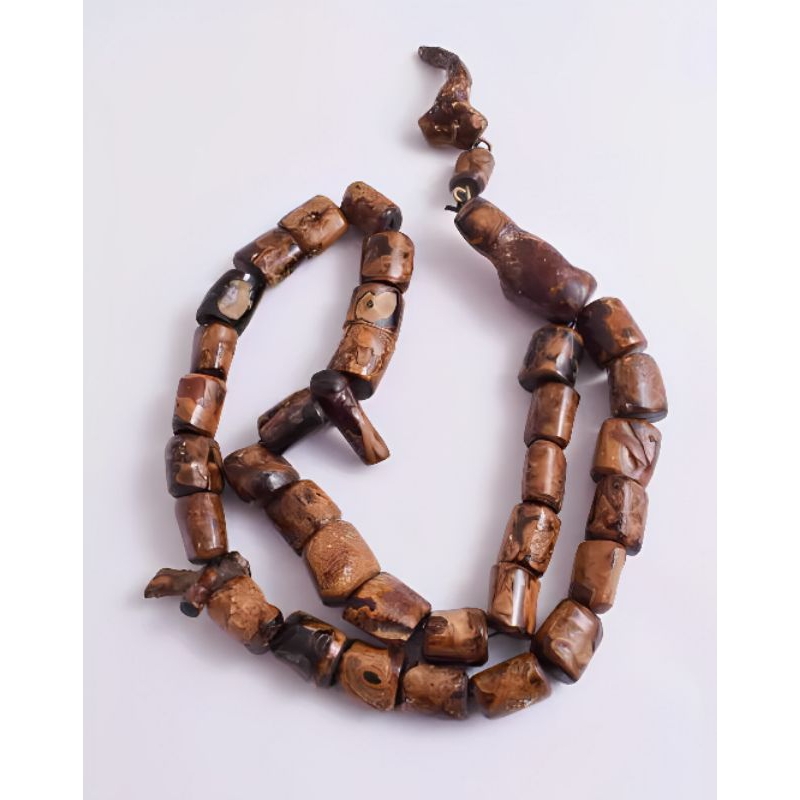 Tasbih Yuser laut merah full serat keemasan