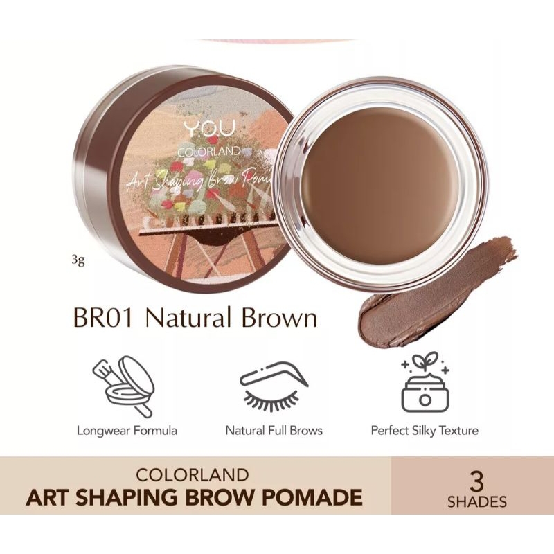 YOU colorland art brow pomade