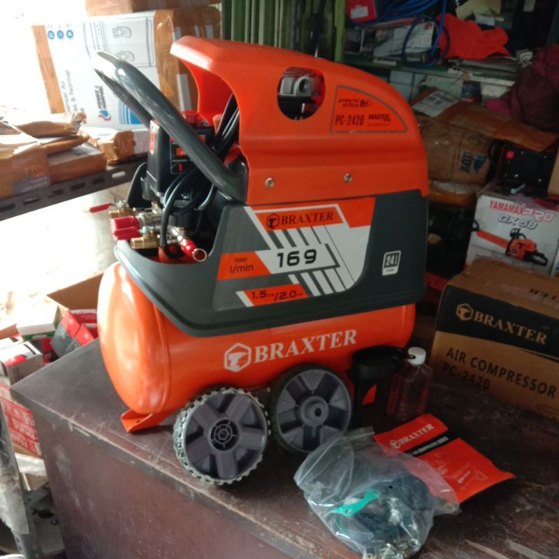 Mesin Kompresor 2 HP | Kompresor Angin Braxter 2 PK Model PC-2420