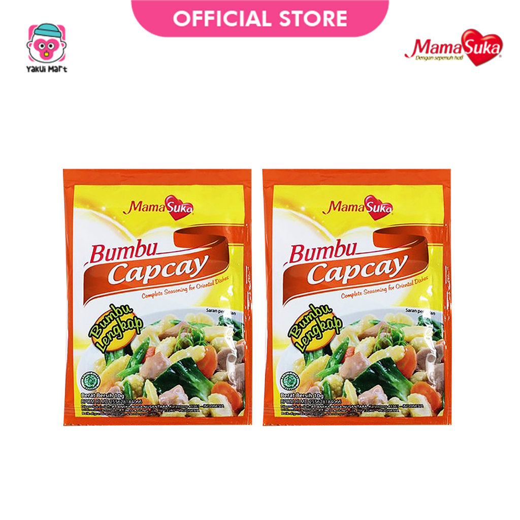 

⭐YAKUI MART⭐ Mamasuka Bumbu Capcay 10 gr (2 pcs) Bumbu Lengkap Masakan Instant Cap Cay Ala Resto