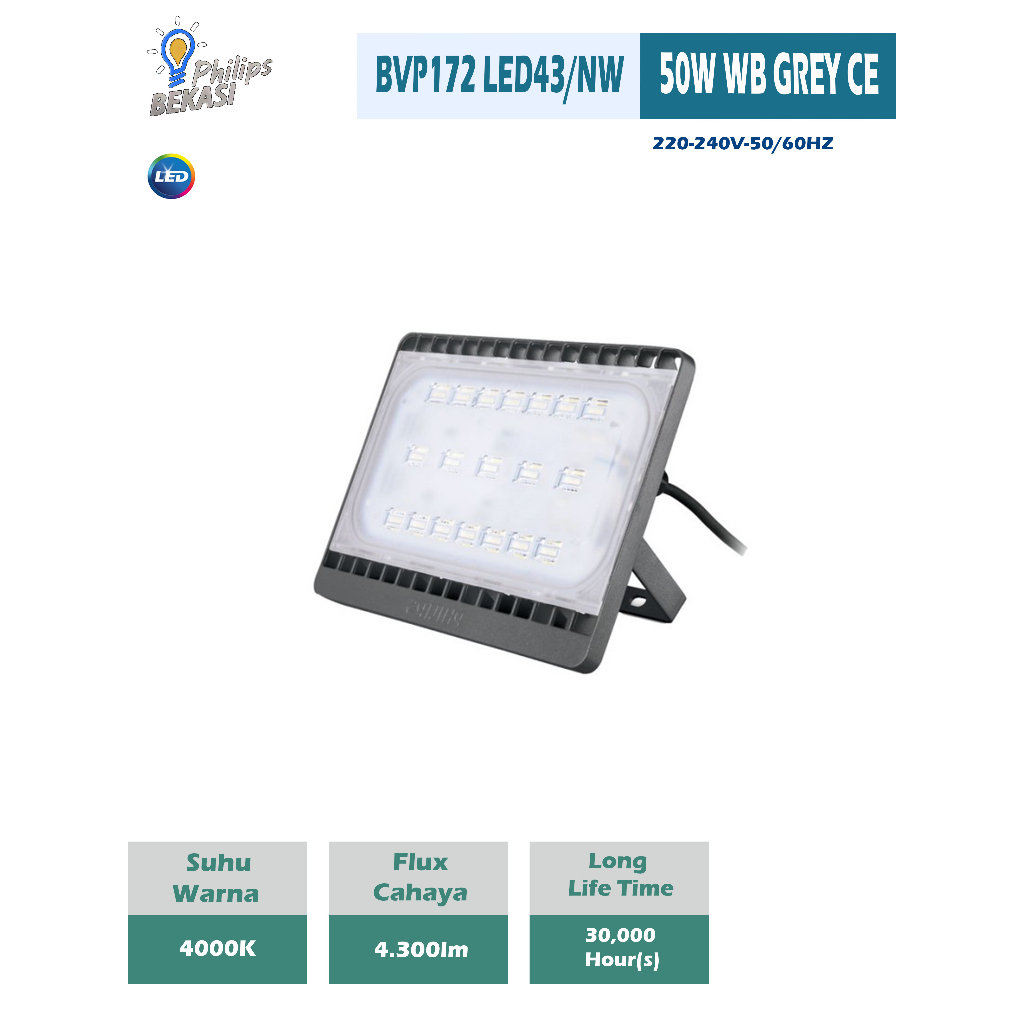 Philips Lampu Sorot LED 50 Watt BVP172