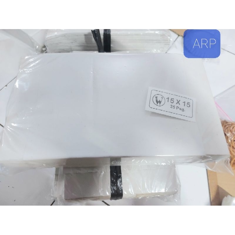 Dus Snack Non Coated 15cmx15cm HARGA 11.800 ISI 25LEMBAR/Dus Snack Murah/Dus Snack Simple/Dus Makana