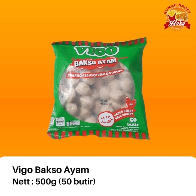 

Vigo Bakso Ayam 500g isi 50 butir