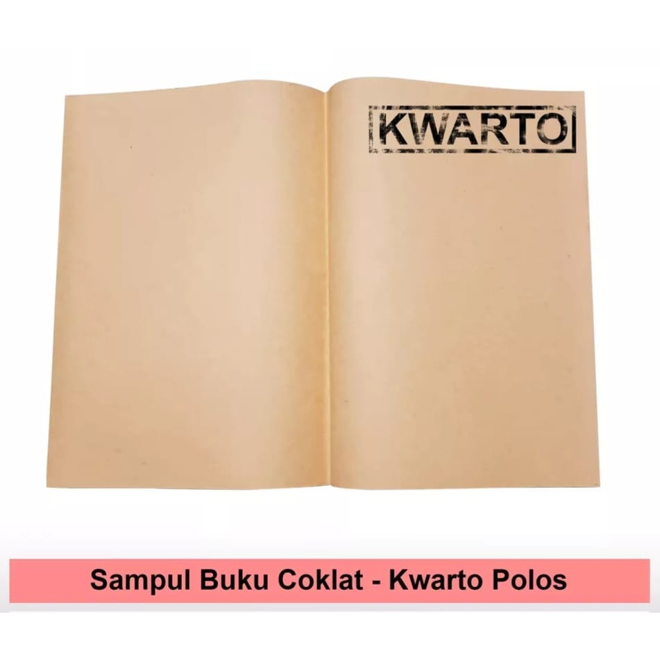 

Sampul Buku Coklat Kwarto / Boxy isi 10 lembar