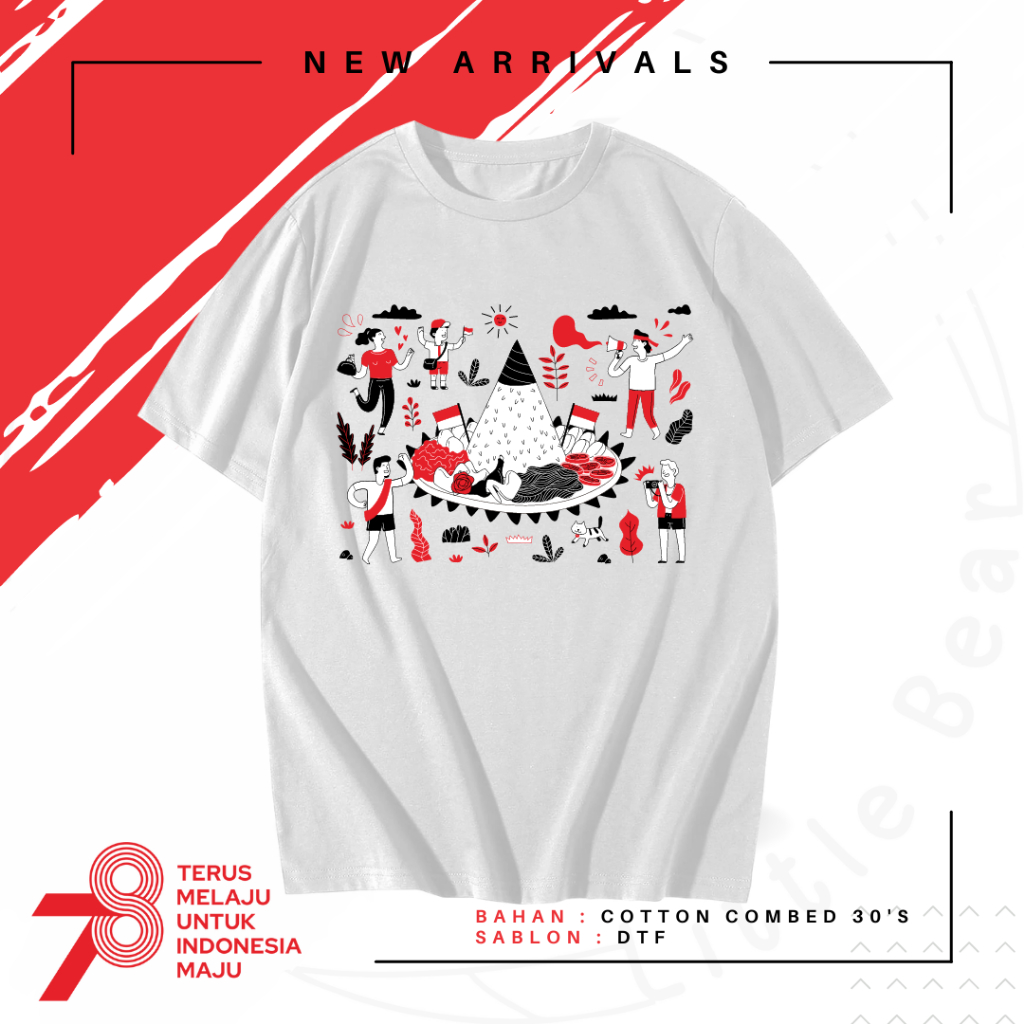 Kaos HUT RI 78 - Baju HUT RI 78 - Tshirt HUT RI 78 - 17 AGUSTUS - KAOS CUSTOM HUT RI 78 - 5 MODEL - 