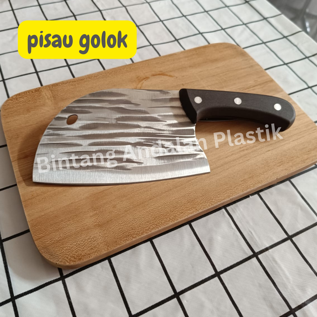 Pisau Golok Tajam Kuat Pemotong Daging Sayur Buah │Pisau Stainless