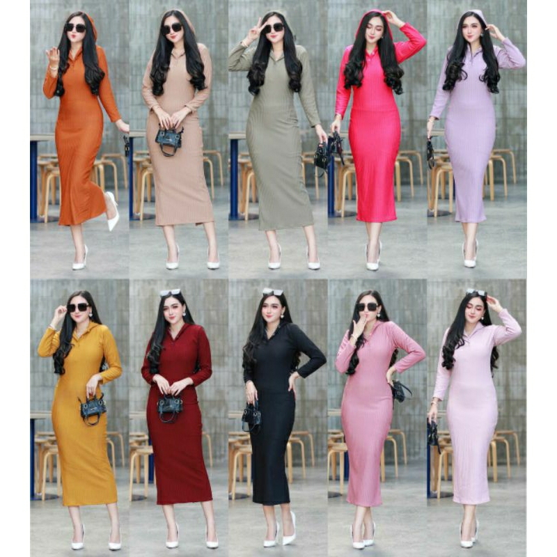 DRESS RAJUT KNIT IMPORT PREMIUM//DRES JENIFER//DRES RAJUT