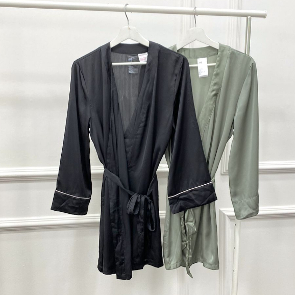 DRESS KIMONO LENGAN PANJANG BAHAN TIPIS TALI PINGGANG