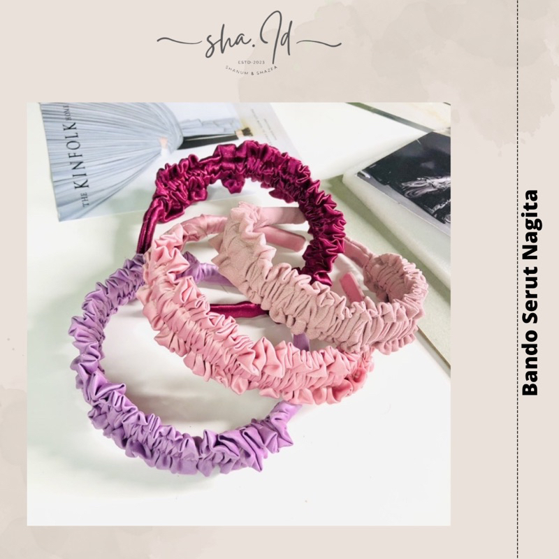 BANDO NAGITA/ BANDO KERUT ALA NAGITA/ BANDO RUFFLE KOREA/ BANDANA SCRUNCHI NAGITA