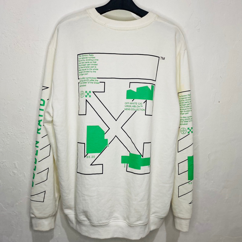 Crewneck Off White Golden Ratio Second -CN Off-White