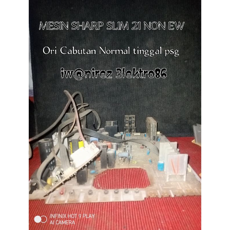 MESIN TV SHARP SLIM 21 IN CRT TIPE 6229/6228 JENIS NON (EW)