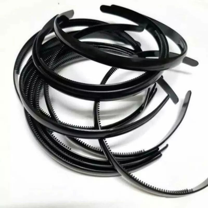 Bando Polos Hitam / Doff - Bando Lidi Medium Hitam Doff Satuan - Bando Pria Wanita