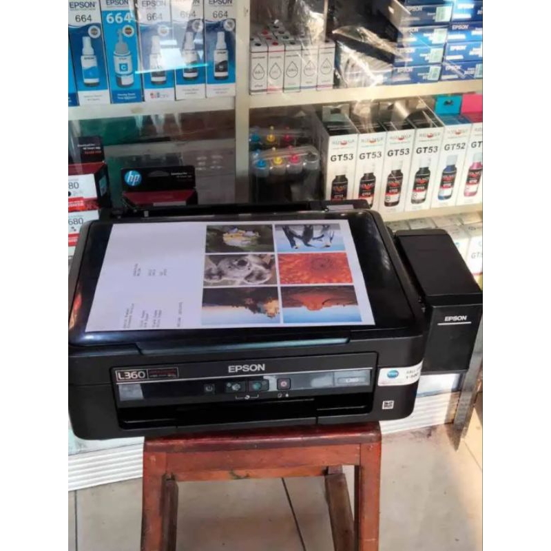 Epson L360 Printer tinta warna All-in-One (print scan copy)