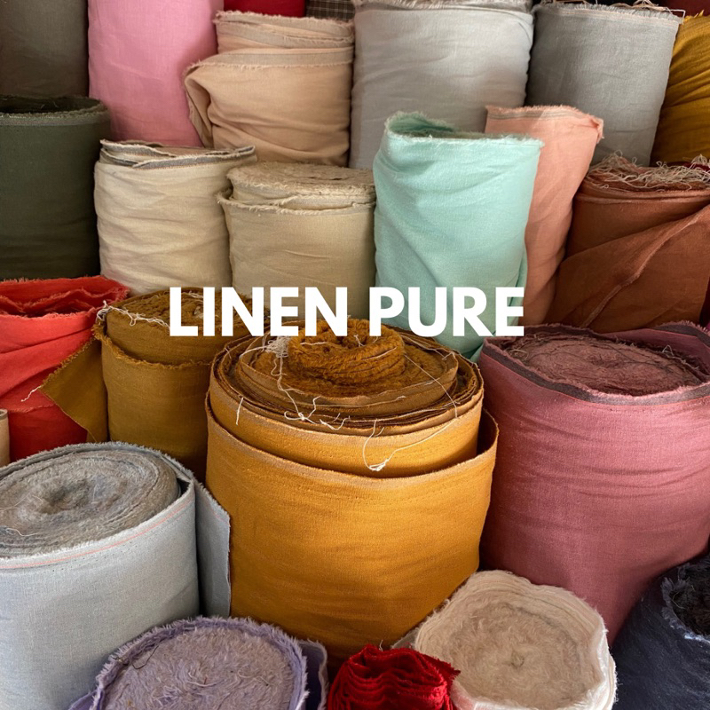 Kain Linen Kain Pure Linen Polos