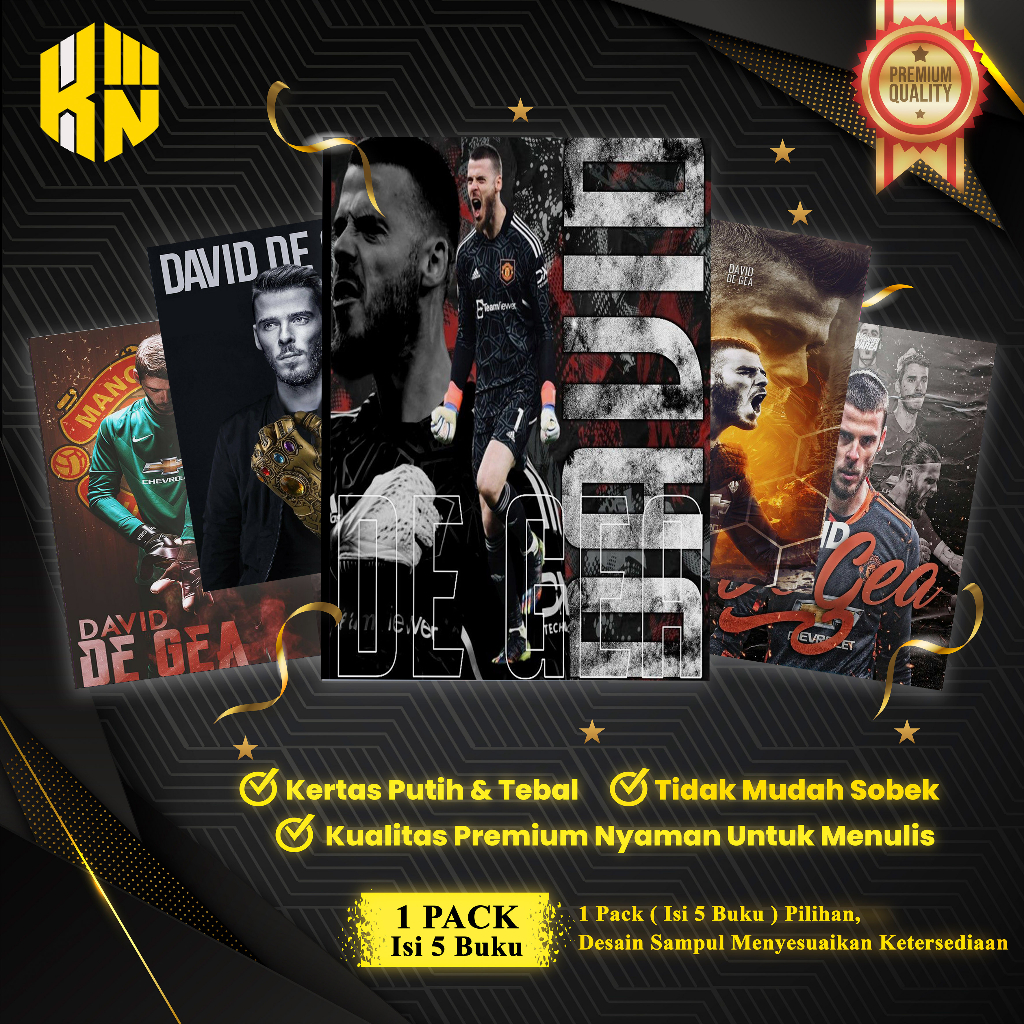 

KEN.IND - Buku Tulis Sekolah Custom Tema Sepak Bola DEA GHEA Bergaris 38 Lembar 1 Pak Isi 5 Buku/ Buku Tulis Anime/ Buku Aesthetic/ Buku Catatan