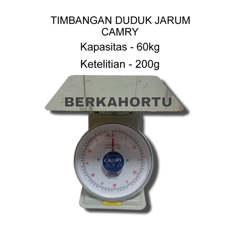 Timbangan duduk jarum Camey 60kg ketelitian -200gram