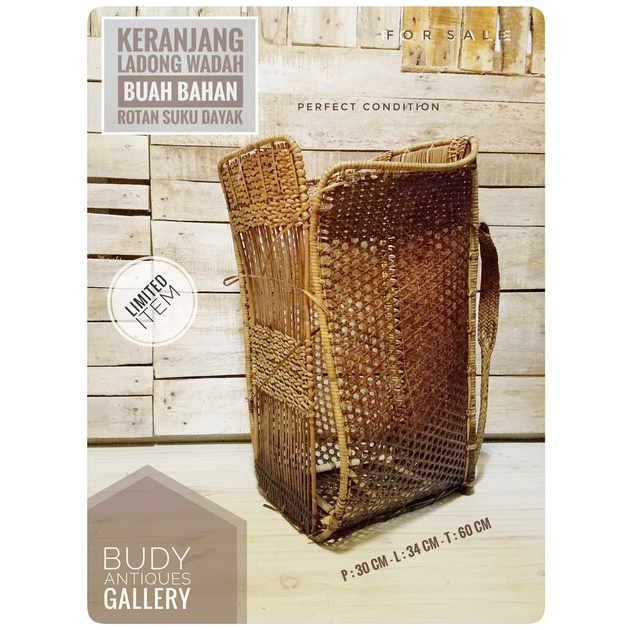 Tas Ladong Jumbo Anyaman Rotan Suku Dayak Ori Tua - Ep.2BBHG