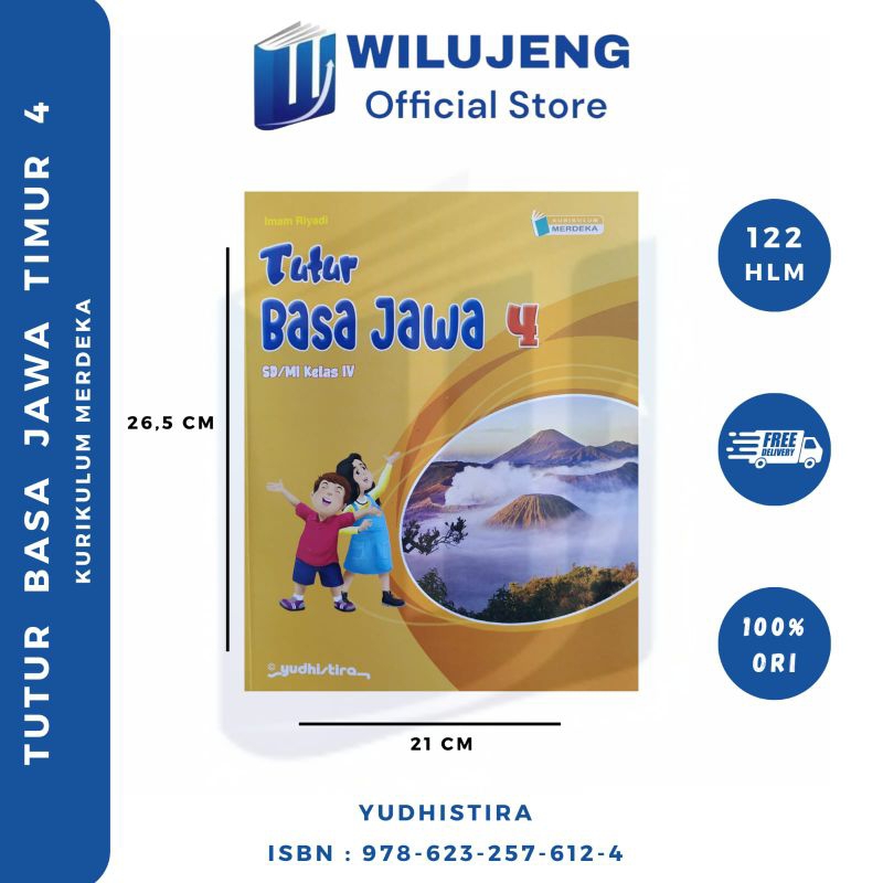 Buku Paket Tutur Basa Jawa Timur Kelas 4 SD MI Kurikulum Merdeka Yudhistira