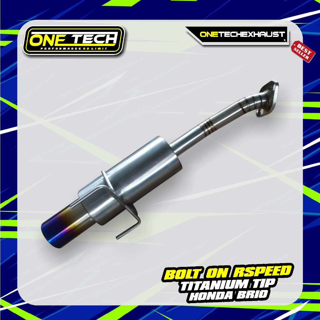 Muffler Rspeed Honda Brio Titanium Tip Bolt On