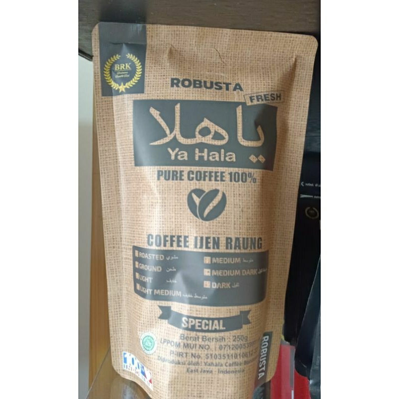 

Kopi Robusta ijen Raung Yahala Coffee