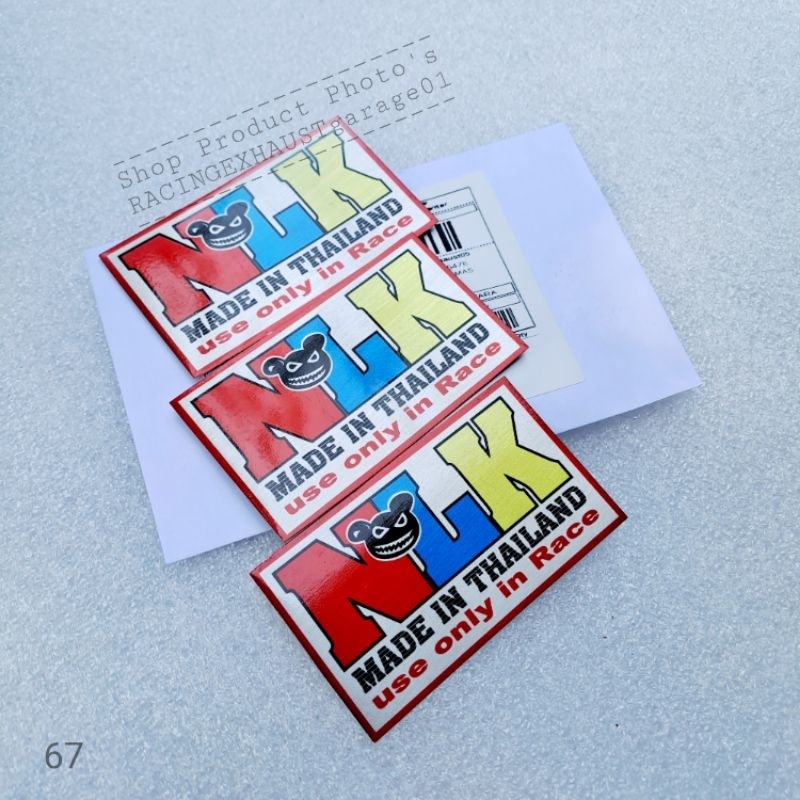 Emblem Knalpot Racing NLK/ Emblem NLK Logo Knalpot Racing/ Emblem NLK,Daeng sai4,KOU Mahachai,AUN