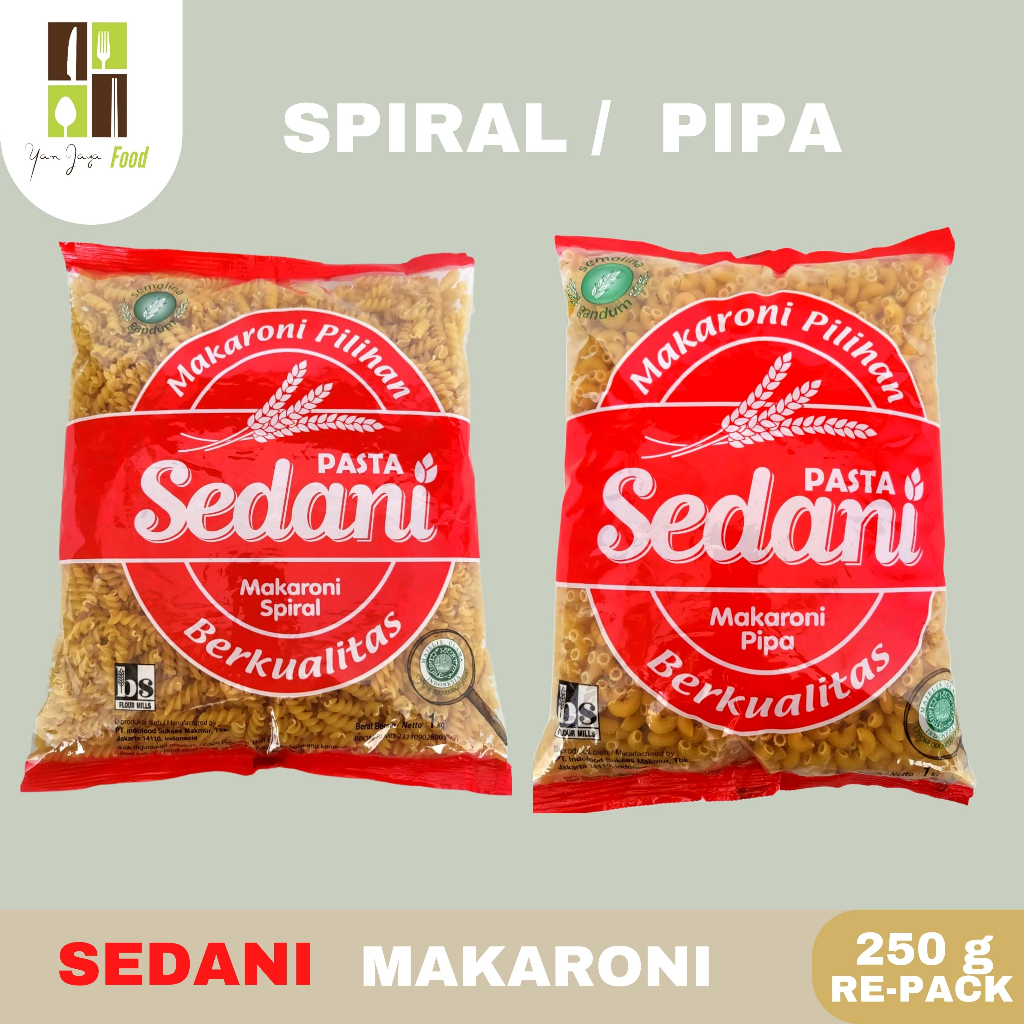 

Sedani Makroni / Makaroni Pipa / Spiral 250g Re-pack