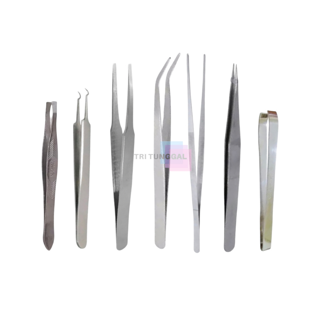 SATUAN Pinset Besi Varian Beauty Capit Stiker Capitan Stuff Kecantikan Facial Catut Penjepit Pencubi