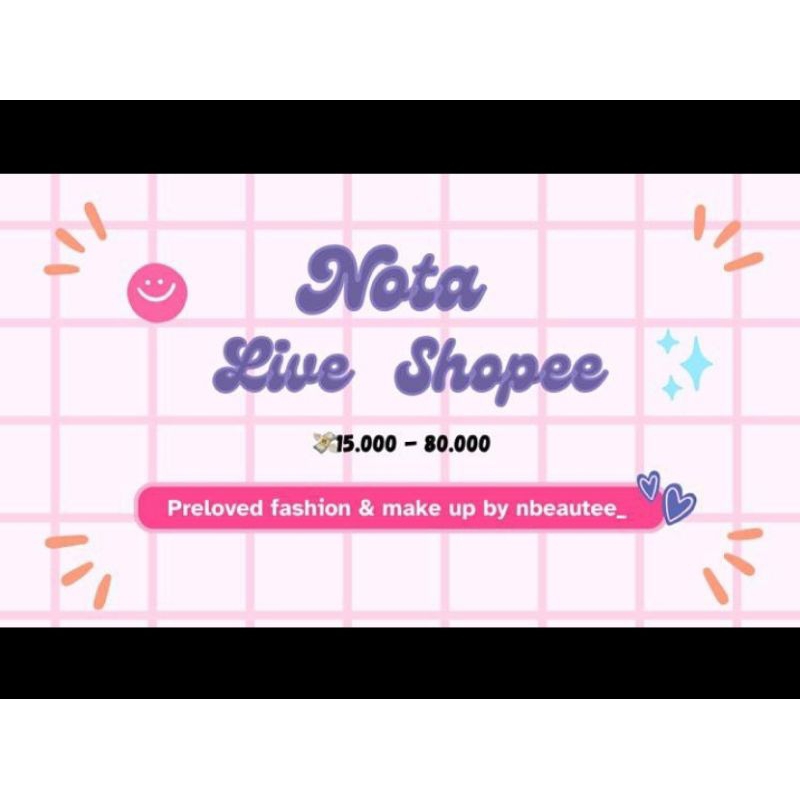 NOTA LIVE SHOPEE || PRELOVED BAJU || CUSHION SOMETHINC