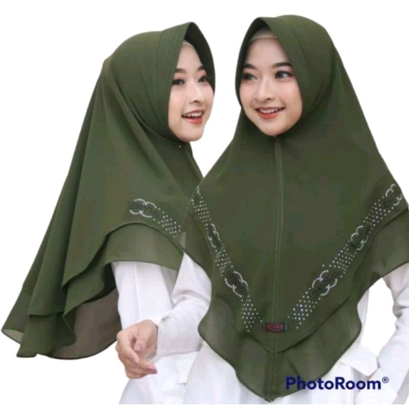 HIJAB PAYET CHANNEL SUPER COOL / HIJAB  CERUTY 2 LAYER / HIJAB INSTAN KERUDUNG INSTAN HIJAB INSTAN P