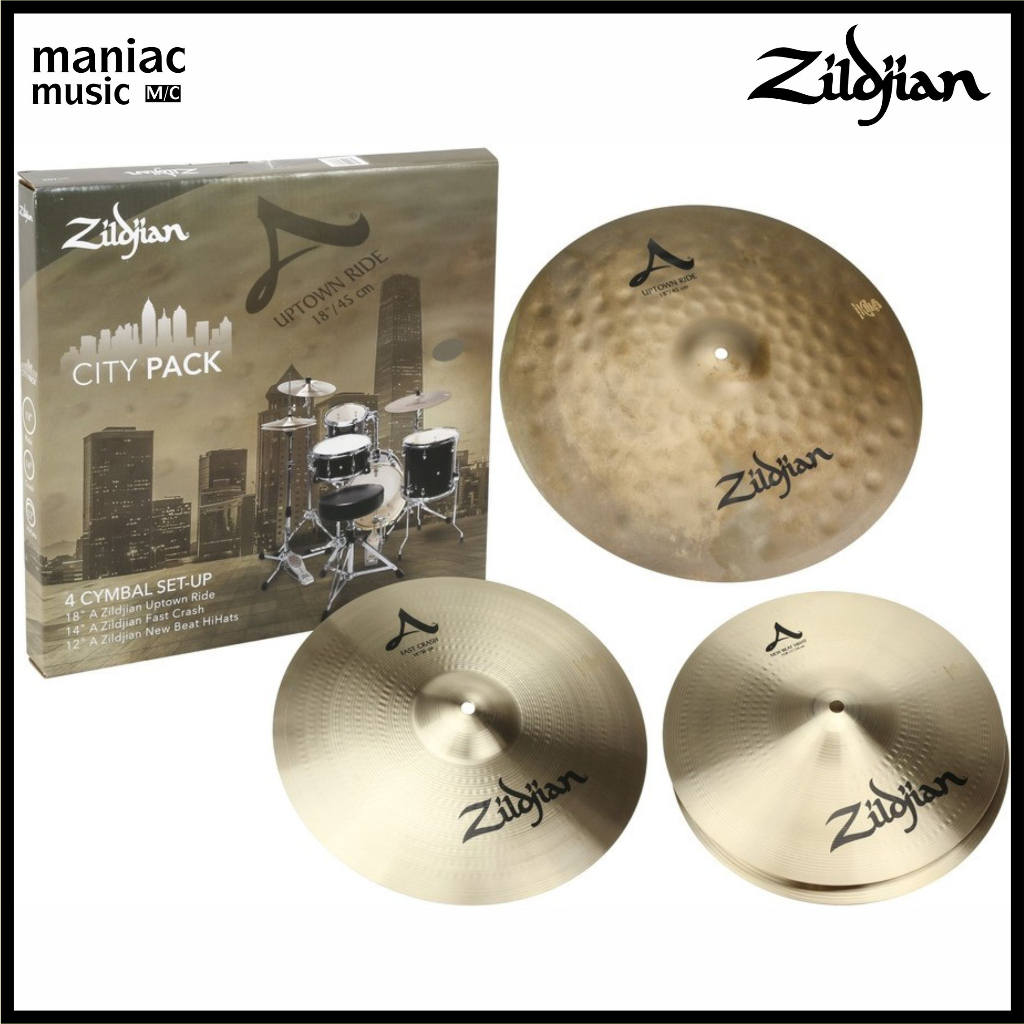 Zildjian The City Pack - Paket Cymbal Set. A Series. Hihat Crash Ride
