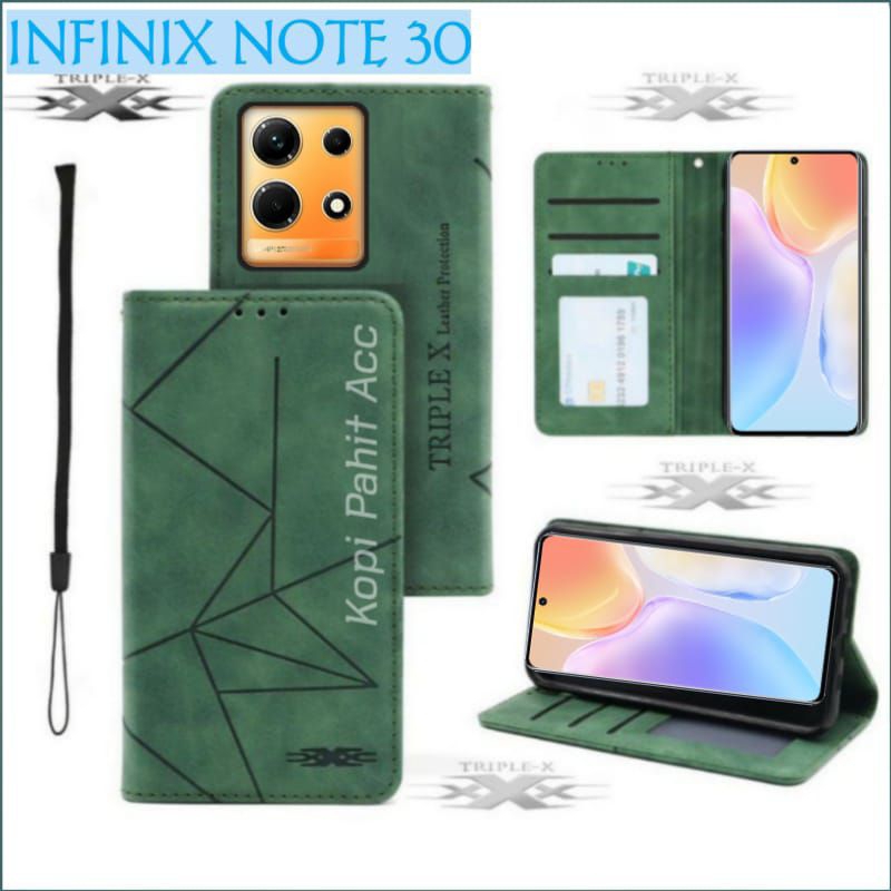 Case Infinix Note 30 X6833B X6716B X6711 Flip Cover Wallet Sarung Hp Casing Dompet Flip Magnet