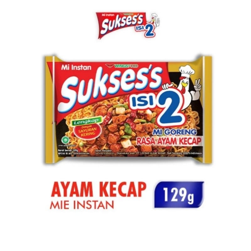 

Suksess Mie Goreng Ayam Kecap 129g isi 2